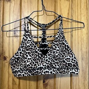 Zyia leopard grid bra